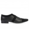 Men stylish, elegant shoes 742 black combined
