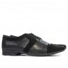 Men stylish, elegant shoes 742 black combined