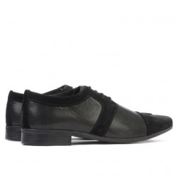 Men stylish, elegant shoes 742 black combined