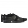 Men stylish, elegant shoes 742 black combined