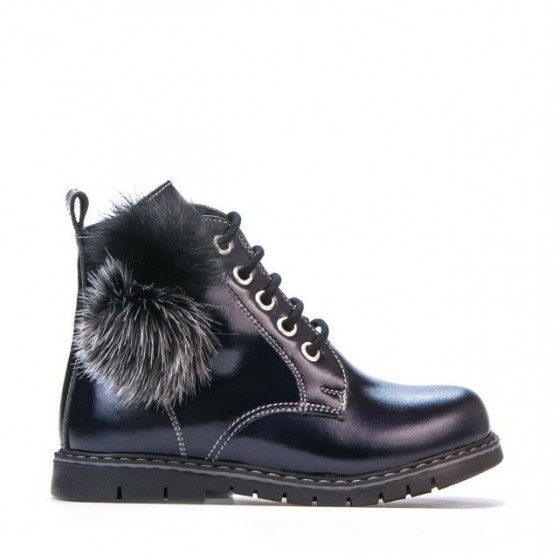 Small children boots 38c patent indigo