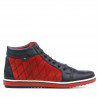 Women boots 3283 indigo+red