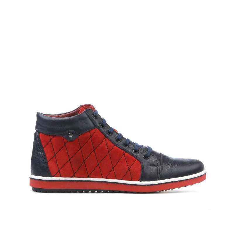 Women boots 3283 indigo+red