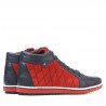 Women boots 3283 indigo+red