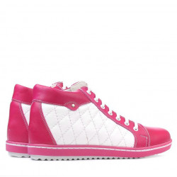 Women boots 3283 pink+white