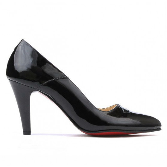 Women stylish, elegant shoes 1231 patent black