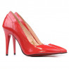 Women stylish, elegant shoes 1230 patent red