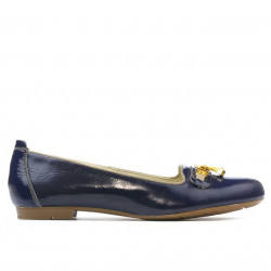 Women casual shoes 639 patent indigo
