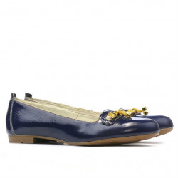 Women casual shoes 639 patent indigo