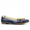 Women casual shoes 639 patent indigo