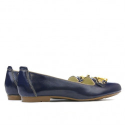 Women casual shoes 639 patent indigo