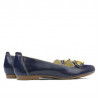 Women casual shoes 639 patent indigo