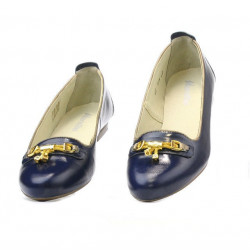 Women casual shoes 639 patent indigo