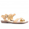 Women sandals 590 caramel+beige