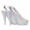 Women sandals 1222 patent white