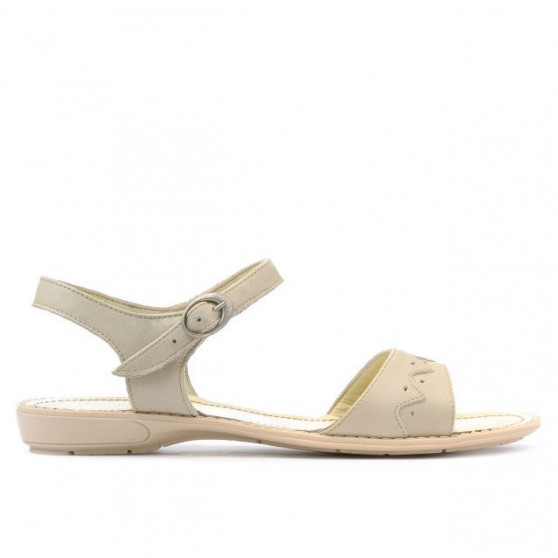 Women sandals 590 beige+caramel