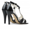 Women sandals 1239-1s patent black