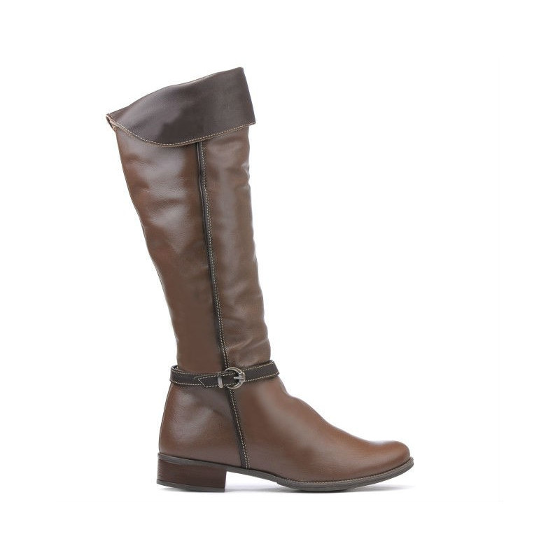 Women knee boots 3263 cappuccino