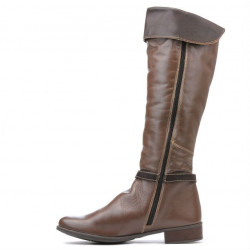Women knee boots 3263 cappuccino