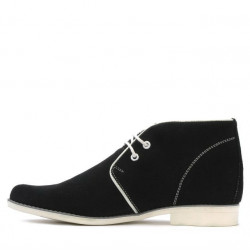 Teenagers boots 464 black velour+white
