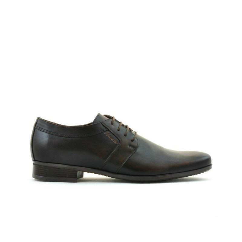 Men stylish, elegant shoes 743 a brown