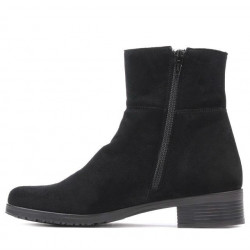 Women boots 3284 black velour