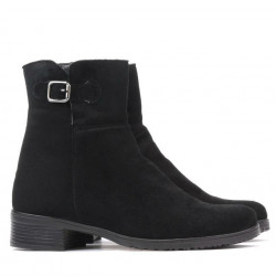 Women boots 3284 black velour