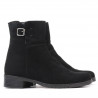 Women boots 3284 black velour