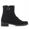Women boots 3284 black velour