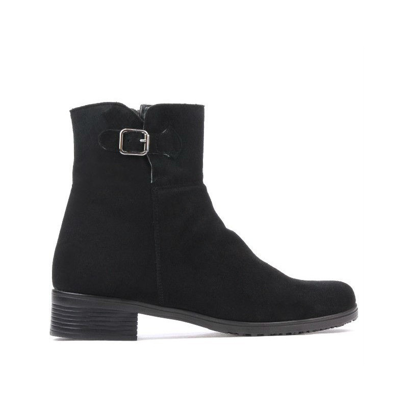 Women boots 3284 black velour