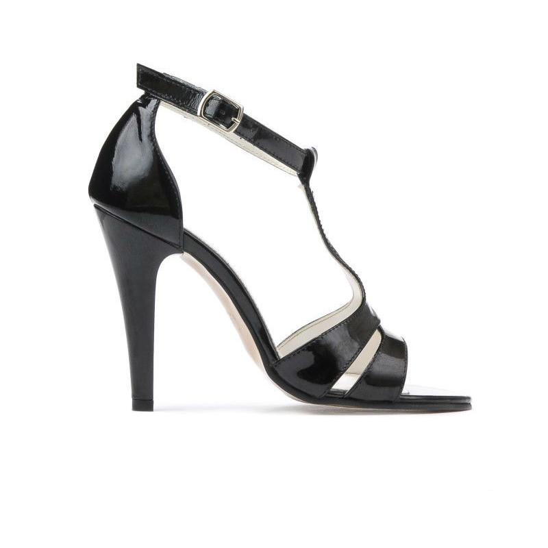 Women sandals 1239-1 patent black