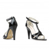 Women sandals 1239-1 patent black