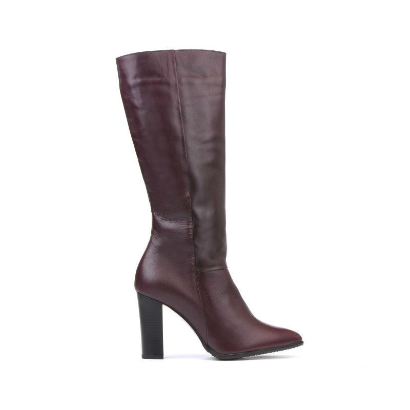 Women knee boots 1158-1 bordo