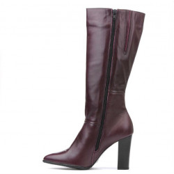 Women knee boots 1158-1 bordo