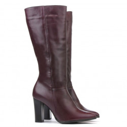 Women knee boots 1158-1 bordo
