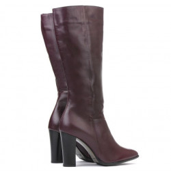Women knee boots 1158-1 bordo
