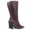 Women knee boots 1158-1 bordo