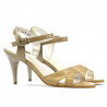 Women sandals 1240 patent beige