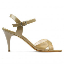 Women sandals 1240 patent beige