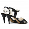 Women sandals 1240 patent black