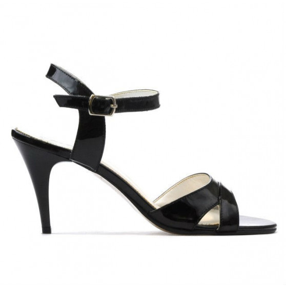 Women sandals 1240 patent black