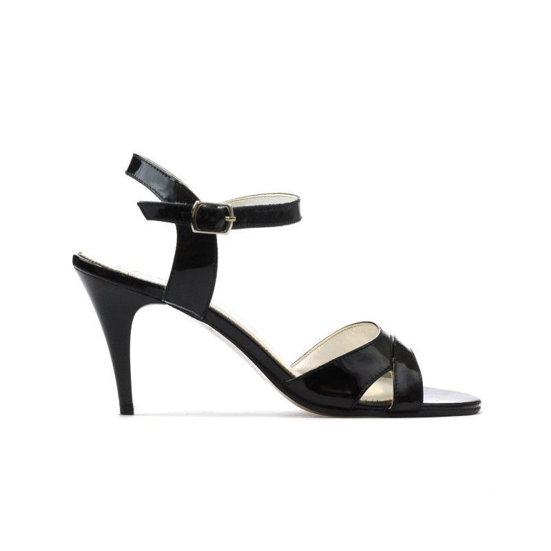 Women sandals 1240 patent black