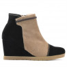 Women boots 1143 black antilopa+cappuccino