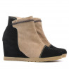 Women boots 1143 black antilopa+cappuccino