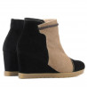 Women boots 1143 black antilopa+cappuccino