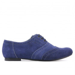 Women casual shoes 186 indigo velour