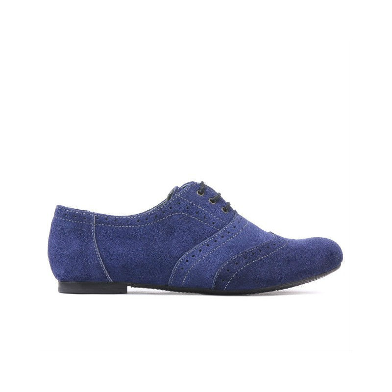 Women casual shoes 186 indigo velour