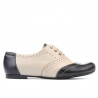 Women casual shoes 186 black+beige
