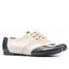 Women casual shoes 186 black+beige