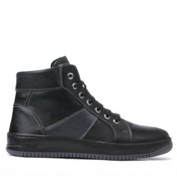 Men boots 4107 black+gray